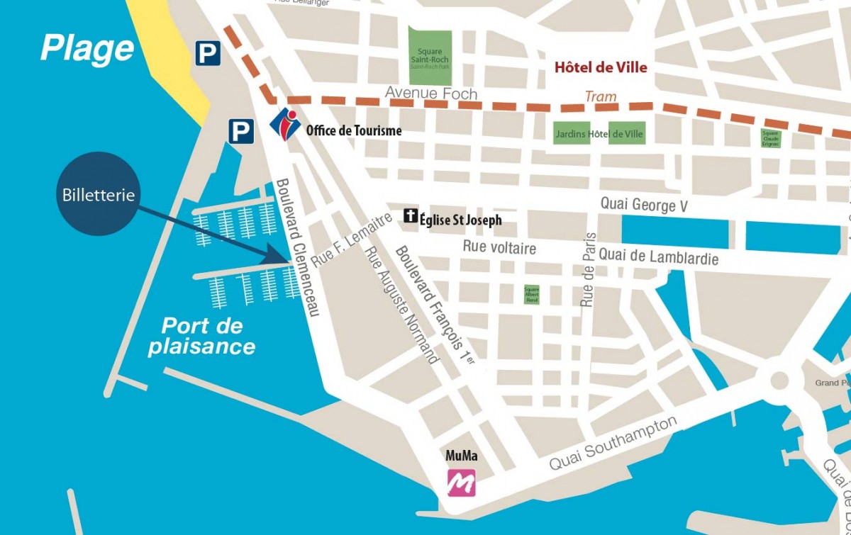Plan du port du Havre