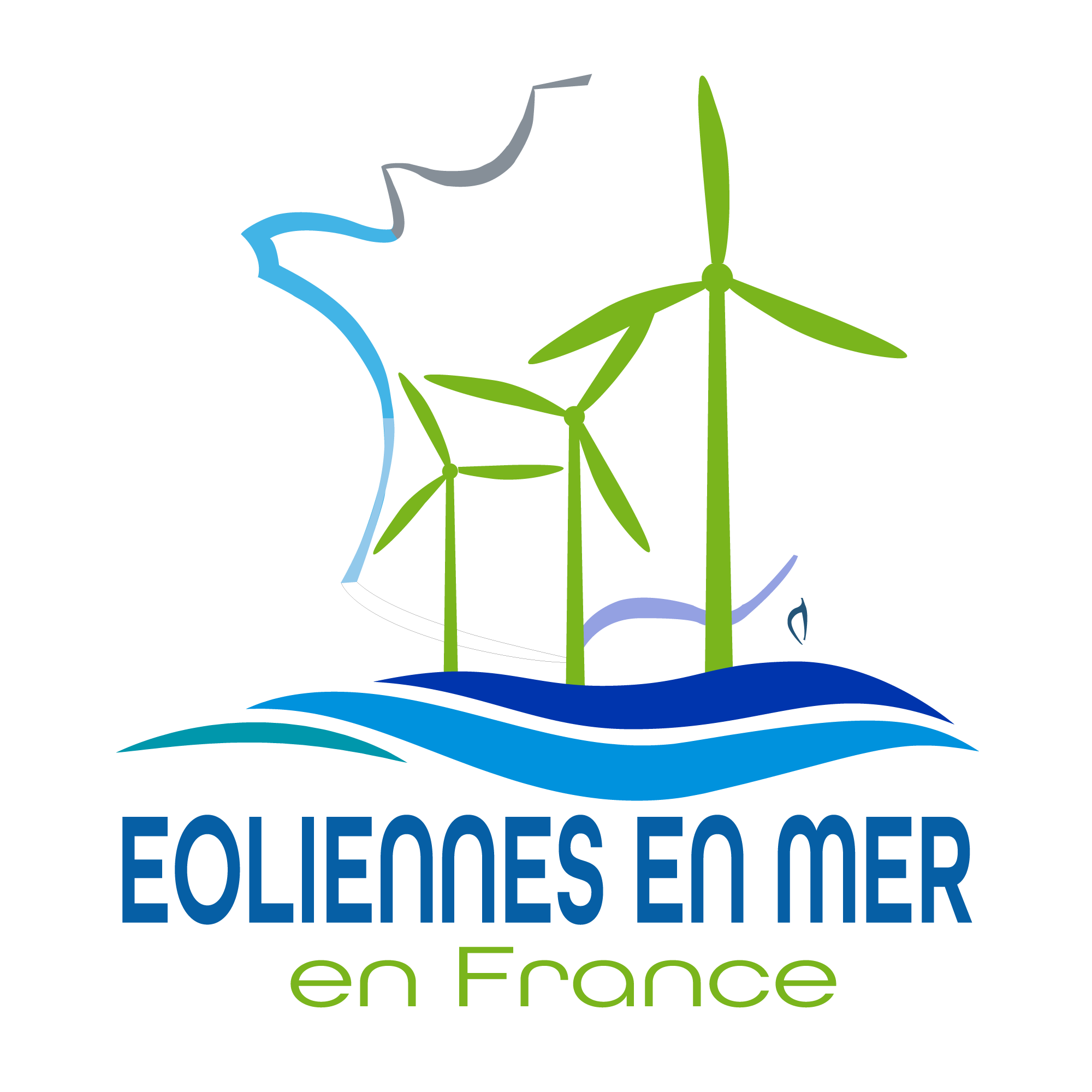 logo éoliennes en mer en Frannce