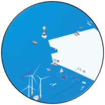 Infographie de la façade maritime