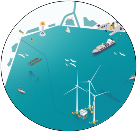 Infographie de la façade maritime