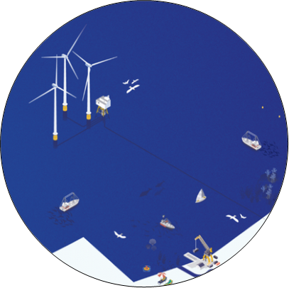 Infographie de la façade maritime