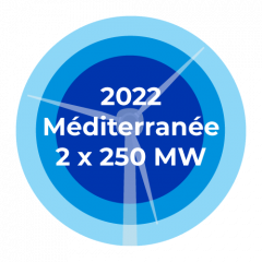 en 2022  ce seront 2 x 250MW sur la Méditerranée