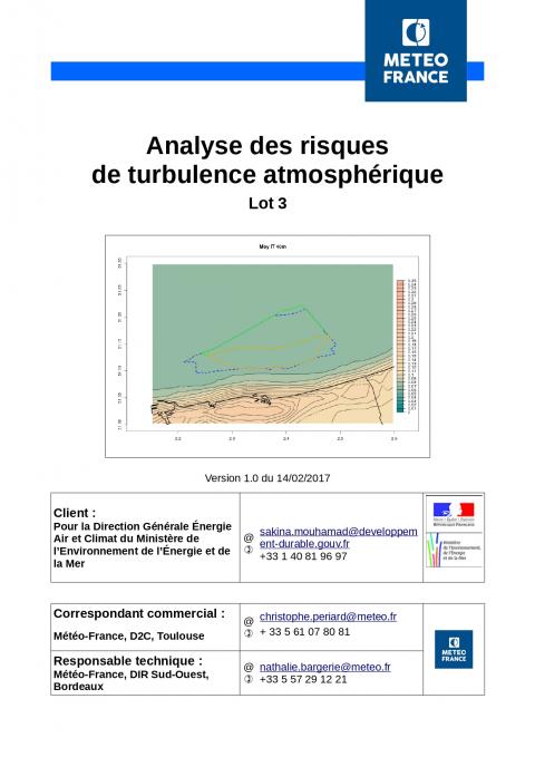 Page de couverture de l'étude