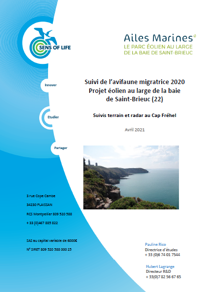 Couverture du rapport montrant le cap Fréhel