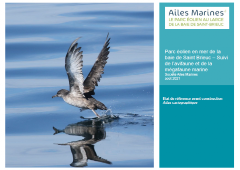 Couverture de l'atlas montrant un oiseau marin