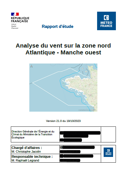 Page de couverture de l'étude montrant une carte de la façade NAMO