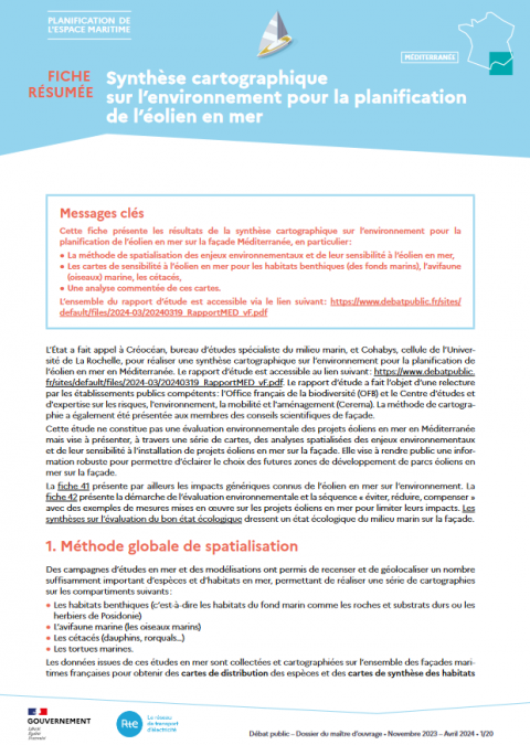 Première page de la fiche