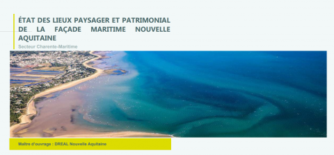 Page de couverture du rapport montrant le littoral de la façade SA