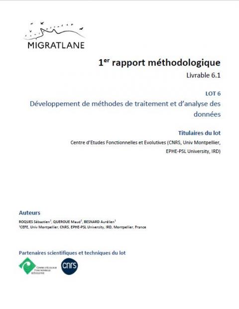 Page de couverture du rapport
