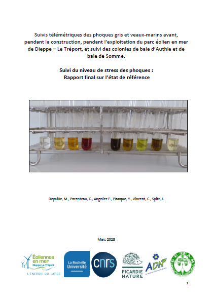 Couverture du rapport montrant des échantillonages 