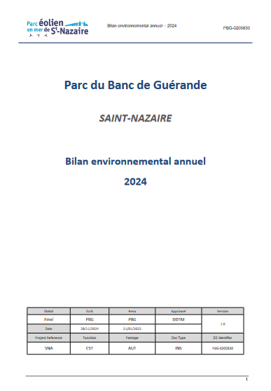 Page de couverture de l'étude