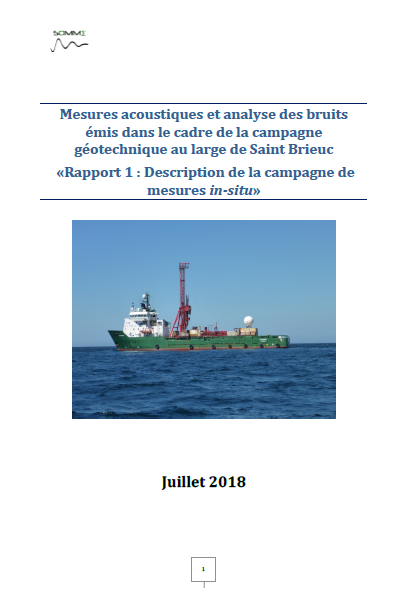 Couverture du rapport présentant un navire de campagne géotechnique de Fugro