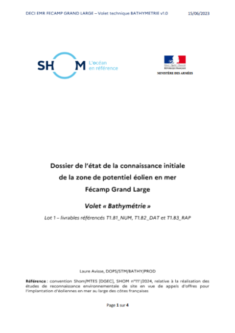 Page de couverture de l'étude