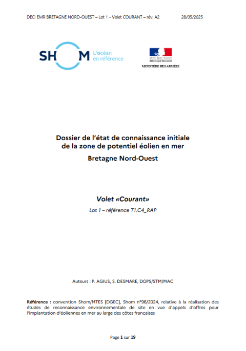 Page de couverture de l'étude