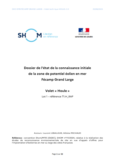 Page de couverture de l'étude