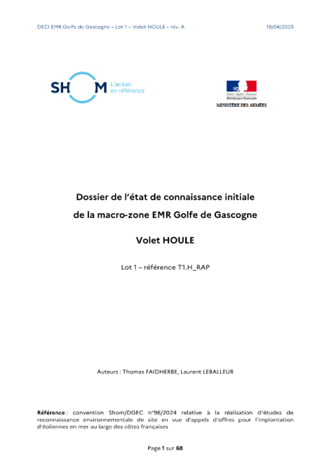 Page de couverture de l'étude