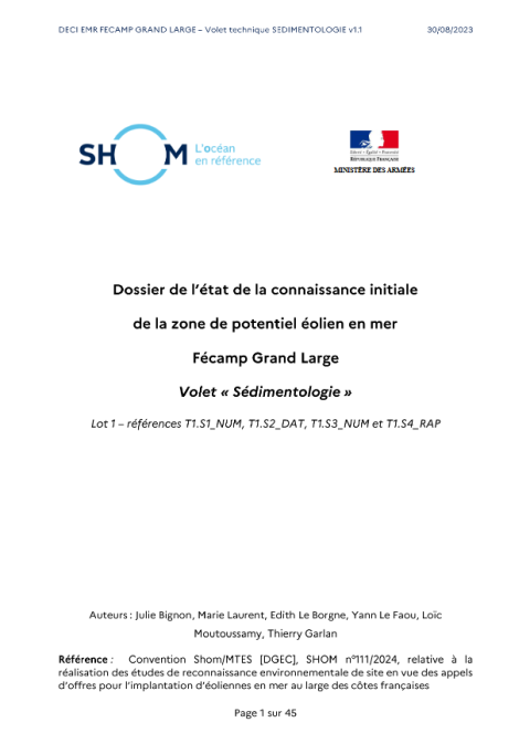 Page de couverture de l'étude