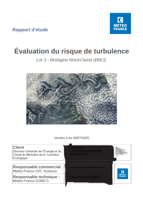 Couverture du rapport illustrant la turbulence