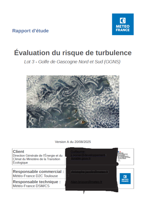 Couverture du rapport illustrant la turbulence