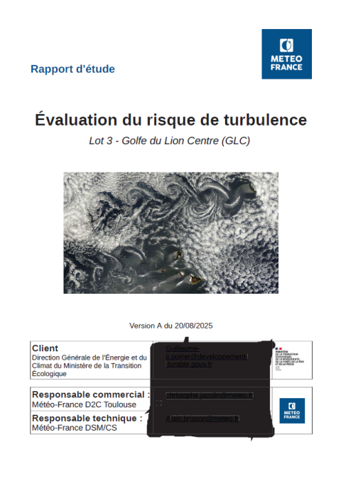 Couverture du rapport illustrant la turbulence