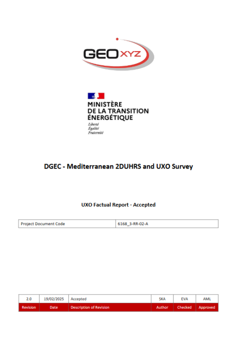 Page de couverture de l'étude