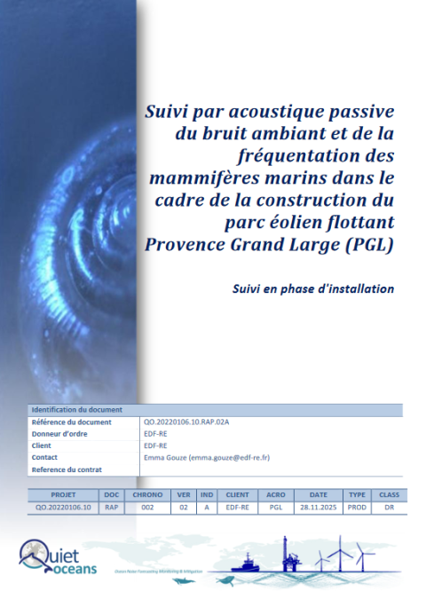 Page de couverture du rapport