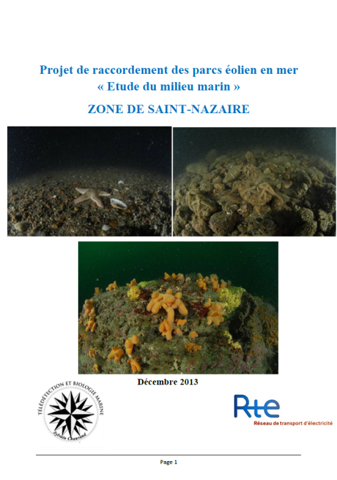 Couverture du rapport montrant divers organismes benthiques