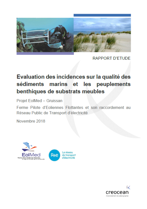 Couverture du rapport montrant un plongeur et la côte